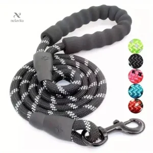 Laisse Solide pour Chien en Corde Nylon – Poignée Confortable Antidérapante, Idéale pour Grande et Moyenne Taille
