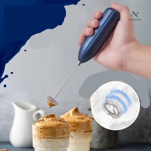 Mousseur à lait rechargeable, idéal pour les boissons chaudes