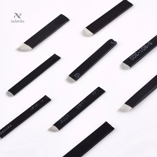 Pointes variées pour un microblading de haute précision
