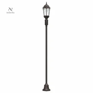Lampadaire extérieur LED style lanterne pour jardin