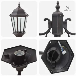 Lampadaire extérieur pour une ambiance chaleureuse et accueillante