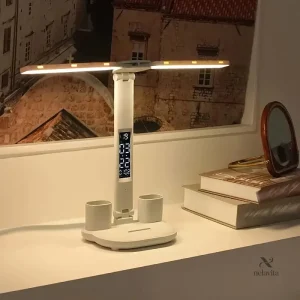 Lampe de bureau LED multifonction avec écran LCD