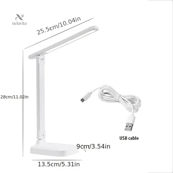 lampe-de-bureau-led-pliable-rechargeable-usb-design-compa-e27wmn-1 Lampe de bureau LED pliable et rechargeable USB, design compact