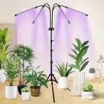 Lampe avec Trépied Ajustable pour Améliorer la Croissance des Plantes