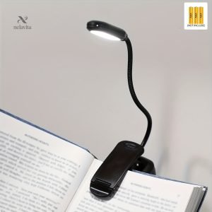 Éclairage flexible à piles pour livres