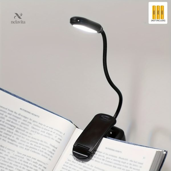 Éclairage flexible à piles pour livres