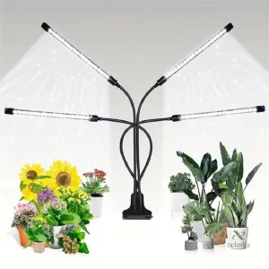 Lampe LED de croissance double tête pour plantes d’intérieur
