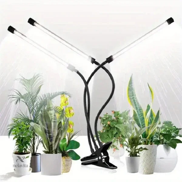 Lampe de croissance à double tête pour un éclairage optimal