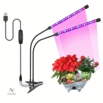 Éclairage pour serres avec lampe de croissance à pince