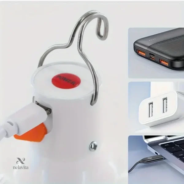 Éclairage portable IPX4 idéal pour camping et randonnée