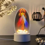 Veilleuse ambiance religieuse pour maison et chapelle