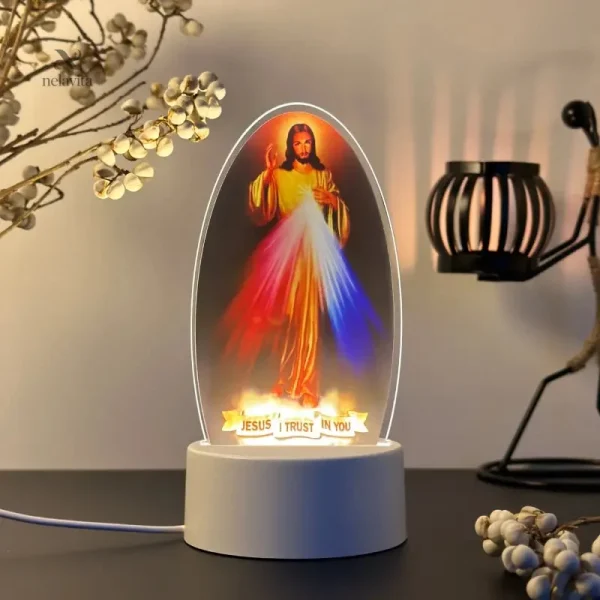 Veilleuse ambiance religieuse pour maison et chapelle