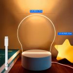 Lampe LED effaçable pour créativité et organisation