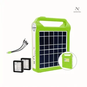 Lampe solaire portable avec panneau intégré pour camping