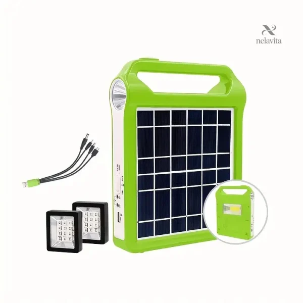 Lampe solaire portable avec panneau intégré pour camping