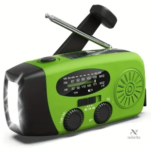 Lampe torche de secours multifonction avec radio AM/FM
