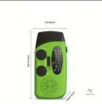 Torche compacte avec manivelle, idéale pour les activités en extérieur