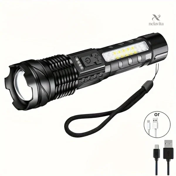 lampe-torche-led-ultra-puissante-rechargeable-eclairage-z-4n2ycn-1 Lampe torche LED rechargeable ultra puissante pour camping