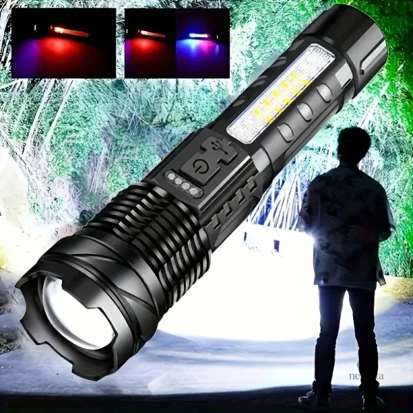 Éclairage zoomable idéal pour activités de survie en plein air