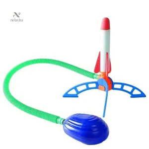 Jeu de plein air avec fusée en mousse sécurisée