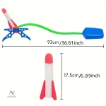 Fusée en mousse, jeu d'air pour les petits aventuriers