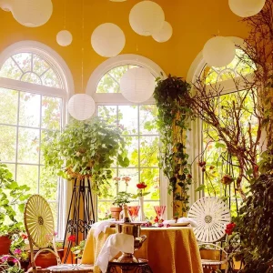 Lanternes décoratives pour mariages en extérieur