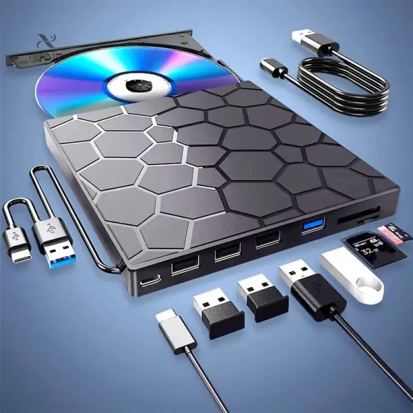 Graveur CD/DVD compatible avec PC et Mac