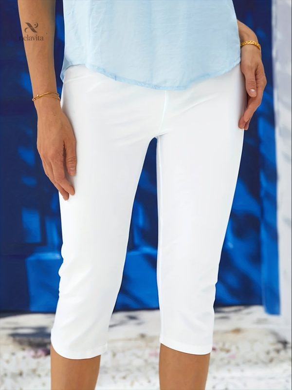 Legging court grande taille pour femmes actives