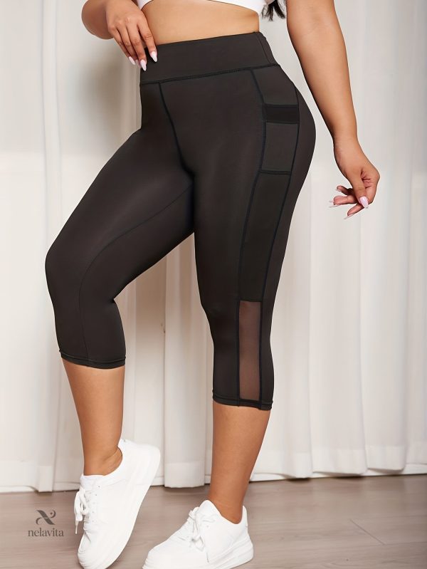 Legging Mi-Jambe Élastique pour Toutes Morphologies