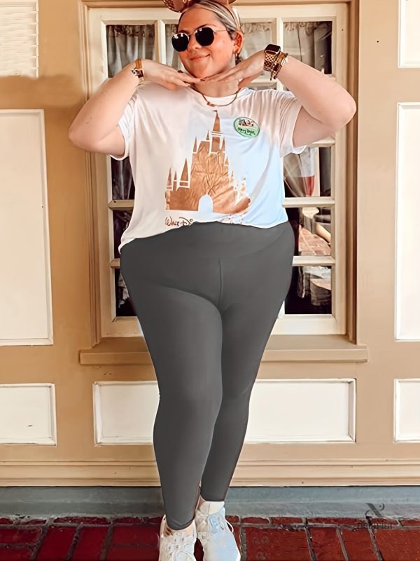 Legging Taille Haute, Adapté aux Silhouettes Generous