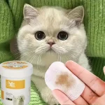 Lingettes nettoyantes pour yeux de chiens et chats, 200 disques
