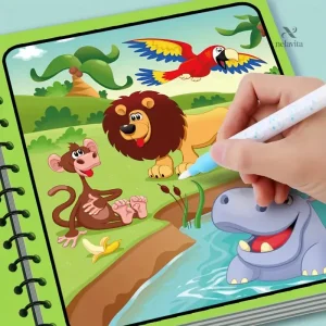 Cahier de peinture sans tache, stylo à eau inclus pour dessiner