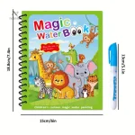 Activité créative sans désordre, livre magique à l'eau pour enfants