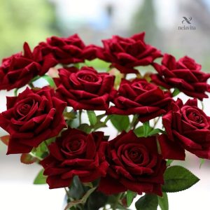 Roses en tissu, ensemble de 10 pièces pour ornement