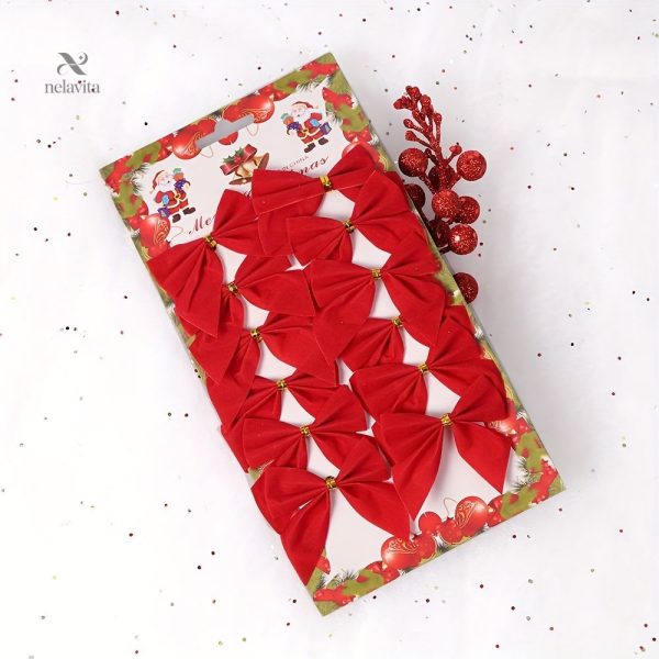 Mini Nœuds de Noël colorés pour embellir vos créations