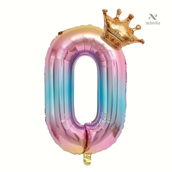 Décoration de fête : ballons chiffres en rose gold