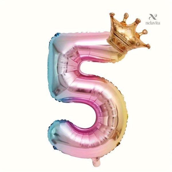 Set de ballons chiffres rose gold pour fête réussie