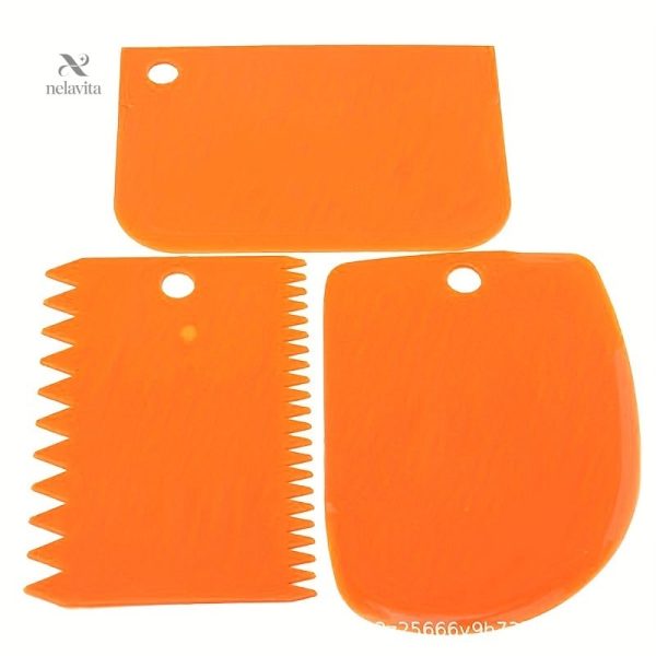 Ensemble de 3 raclettes à décor pour pâtisseries