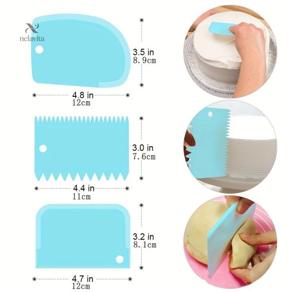 Raclettes pour gâteaux - ensemble décoratif