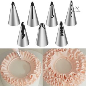 Jeu de 7 douilles en inox pour pâtisserie