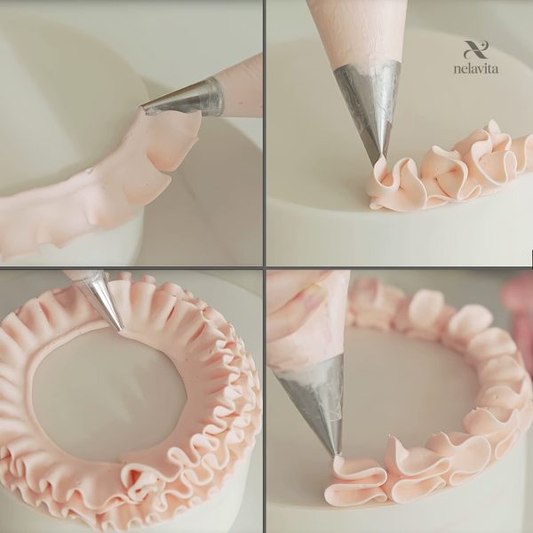 Set de 7 douilles plissées pour crémeux et glaçages