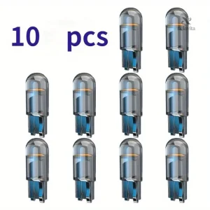 Lot de 10 Ampoules LED T10 W5W – Éclairage Blanc 12V pour Voiture, Tableau de Bord, Feux de Position et Intérieur