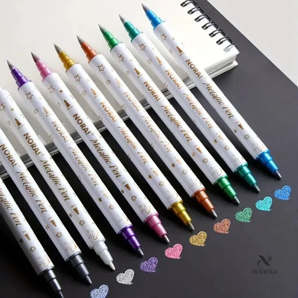 Stylos colorés à paillettes pour personnaliser vos projets