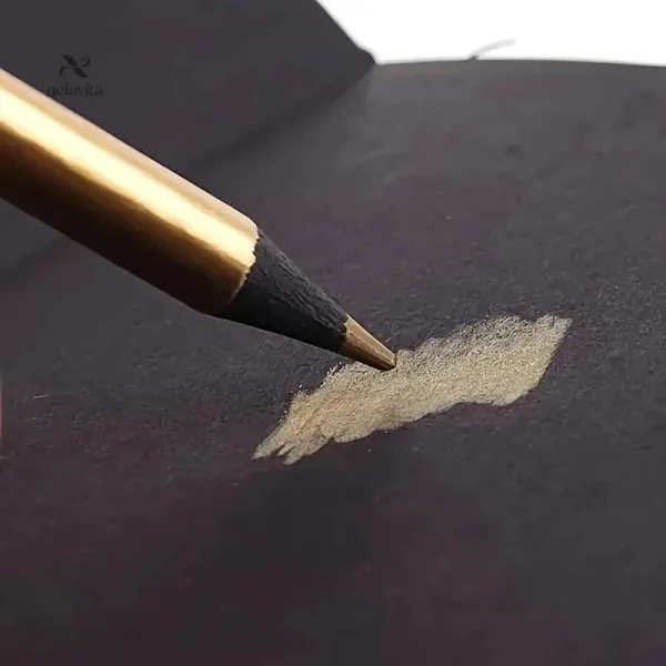 Crayons pour dessin avec nuances métalliques brillantes