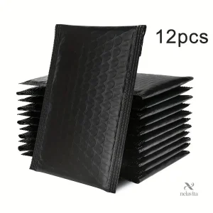 Lot de 12 enveloppes bulles noires pour expédition sécurisée