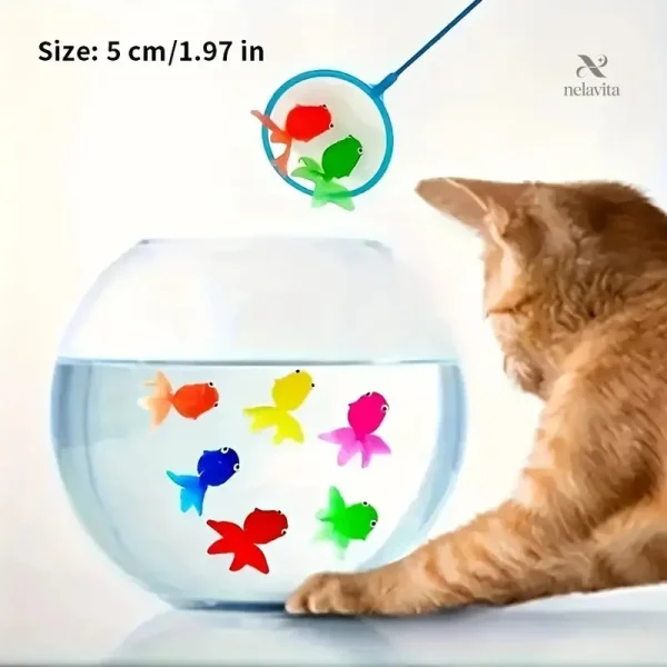 Lot de 12 poissons colorés pour jeux aquatiques d'enfants