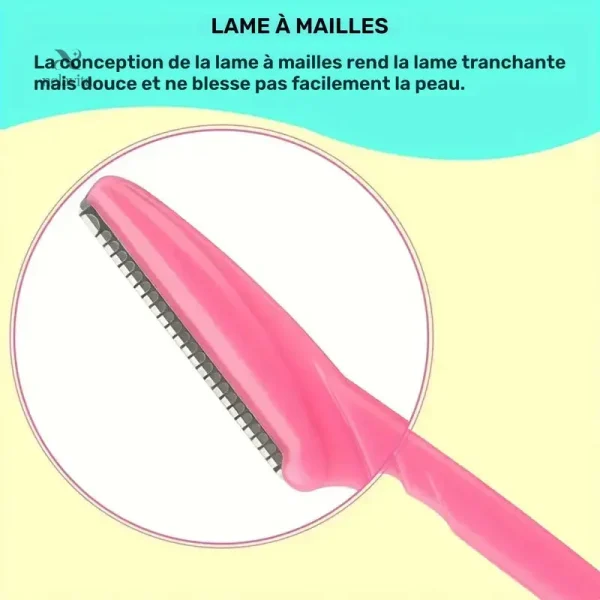 Set de 12 rasoirs pour un soin du visage délicat