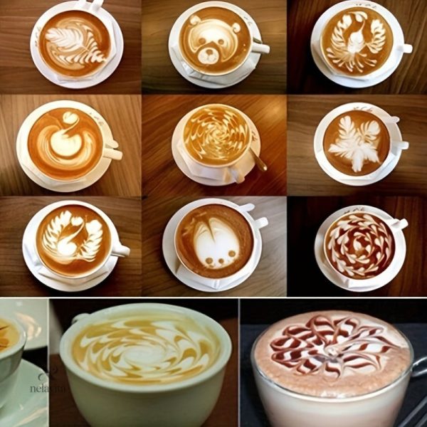 lot-de-16-pochoirs-latte-art-decoration-cafe-mousse-de-lait-1 Pochoirs Latte Art – Lot de 16 pour décoration café