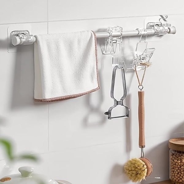 Lot de 8 supports adhésifs pour une installation sans perçage