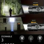 Lot de lampes torches pour camping et activités nocturnes